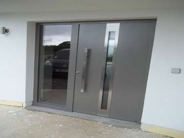 Passiv haus installation in Oswestry North walles of our NEW Aluminium Door Range 